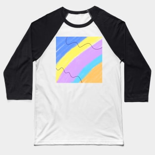 Colorful watercolor art design Baseball T-Shirt